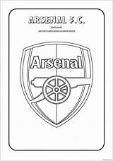 Arsenal Fc Coloring Page Pages sketch template