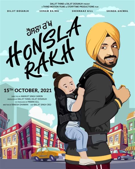 Honsla Rakh Movie Poster Announced Feat. Diljit Dosanjh and Sonam Bajwa ...