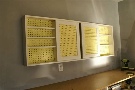 Remodelaholic | Build an Organized Pegboard Tool Cabinet and Simple Workbench