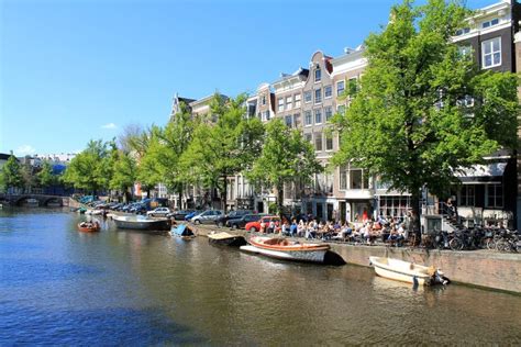 Amsterdam Canal Street View, the Netherlands Editorial Image - Image of ...