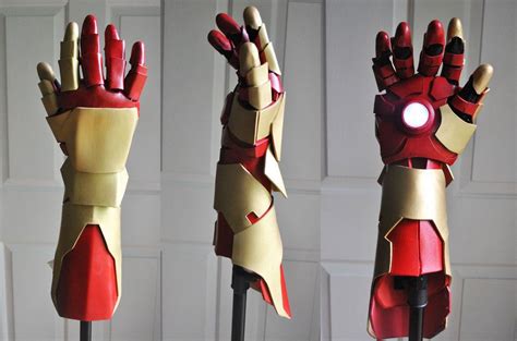 This was a commission of Iron man gauntlet. Is made out of foam and ...