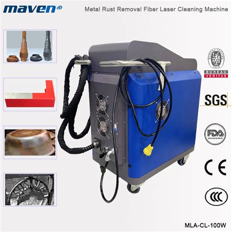 80W Stainless Steel Metal Rust Cleaner Stone Surface Remover Dust Removal Fiber Laser Cleaning ...