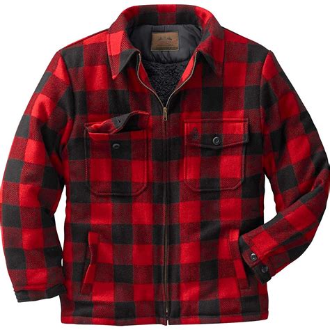 Legendary Whitetails Mens Outdoorsman Buffalo Jacket | Lined flannel shirt, Buffalo plaid jacket ...