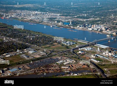 Aerial of Baton Rouge, Louisiana Skyline Stock Photo - Alamy