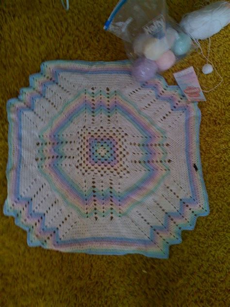 Rainbow Baby Blanket WIP | Have been cleaning out closets an… | Flickr