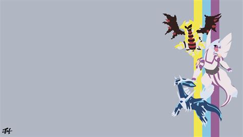 Creation Trio (Pokemon) Minimalist Wallpaper by slezzy7 on DeviantArt