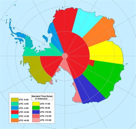 Antarctica sits on every line of longitude, due to the South Pole being situated near the middle ...