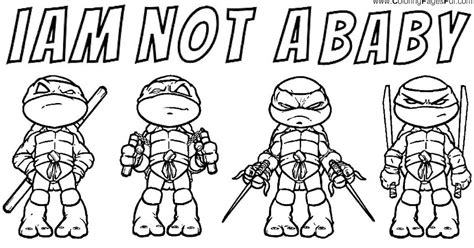 Baby ninja turtles coloring pages | Ninja turtle coloring pages, Turtle ...