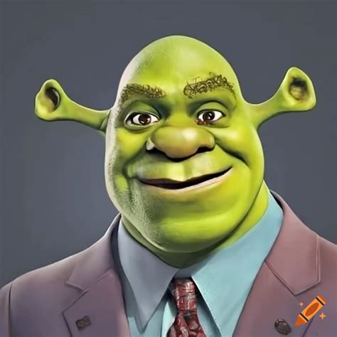 Saul goodman shaking hands with shrek