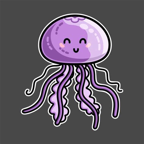 Kawaii Cute Jellyfish. By Flaming Imp. Available on t-shirts etc. in ...