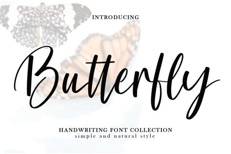 Butterfly Font by Black line · Creative Fabrica