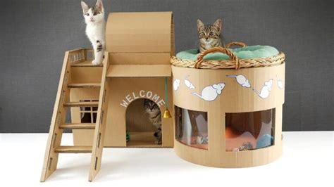 15 DIY Cardboard Cat House Ideas That Your Cat Will Love