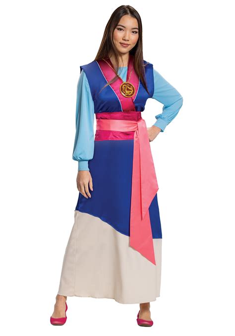 Mulan Women's Blue Dress Costume - Walmart.com