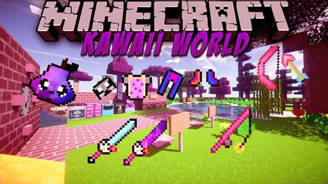 Kawaii World! | Minecraft Resource Pack 1.8 Showcase (Download) - YouTube