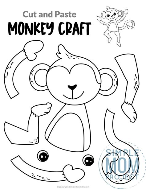 Monkey Template Preschool