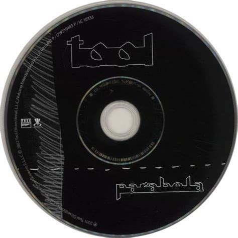 Tool Parabola UK Promo CD single (CD5 / 5") (611765)