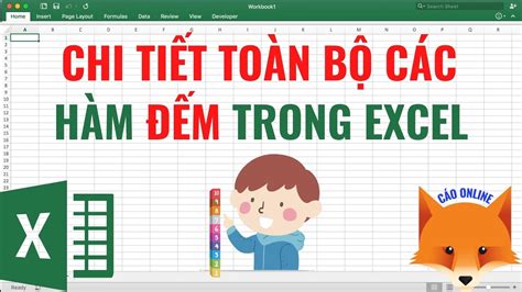 Hàm Đếm Trong Excel – Count, Countif, Countifs, Counta – Chi tiết A-Z - YouTube