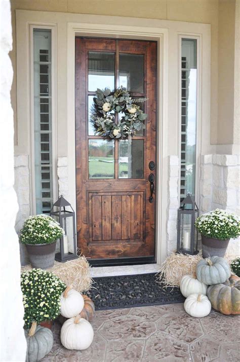 40 Amazing ways to decorate your front door with fall style