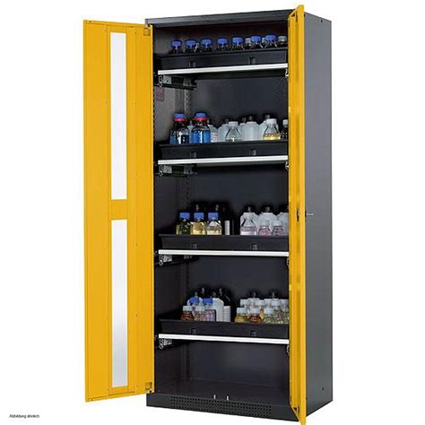 asecos Chemical Storage Cabinet CS-CLASSIC-G, 81 cm, height 195 cm, 842,65