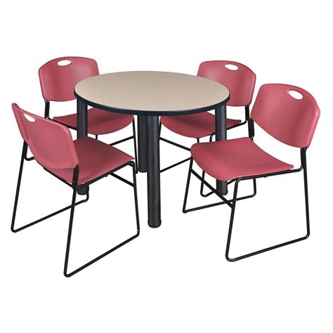 15 Ideas of Round Breakroom Tables and Chair Set