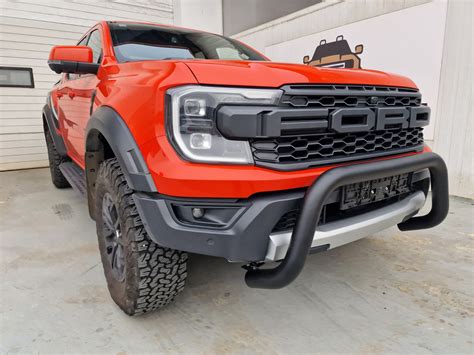 Bull bar – Misutonida - 76 mm - BLACK MATT - Ford Ranger Raptor (2023+) - Padiss Horvat