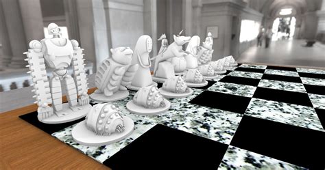 Studio Ghibli Chess Set for 3D Printing - Gallery - McNeel Forum