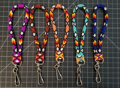 - Beaded Wrist Lanyard Peyote Stitch #La302