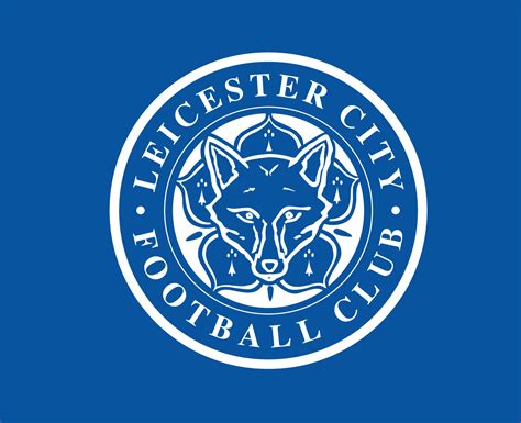 Leicester City Club Logo White Symbol Premier League Football Abstract ...