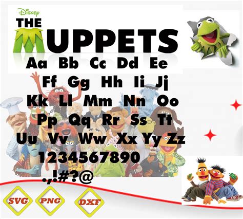 The Muppets svg dxf The Muppets font Muppets alphabet | Etsy