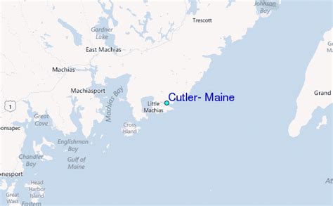 Cutler, Maine Tide Station Location Guide