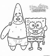 Spongebob And Patrick Friends Coloring page Printable sketch template