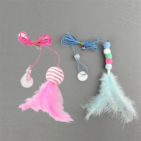 Feelers Cat Feather Toys, Interactive Cat Toys for Indoor Cats, Hanging ...