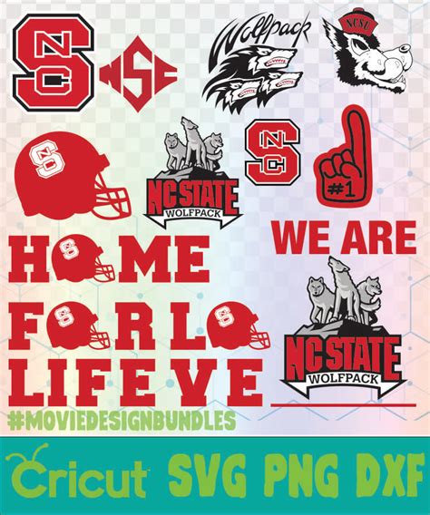 NCSU WOLFPACK FOOTBALL NCAA LOGO SVG, PNG, DXF - Movie Design Bundles