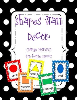 {Polka Dot} Shapes Wall Decor-Large Posters by Katherine M Norris