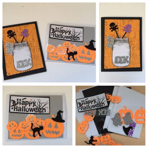 DIY Halloween cards making Kit Kids Children Halloween card | Etsy