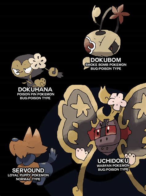 Some fakemon sketches by NachtBeirmann on DeviantArt