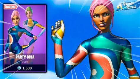 New PARTY DIVA Skin Gameplay In Fortnite Battle Royale.. - YouTube