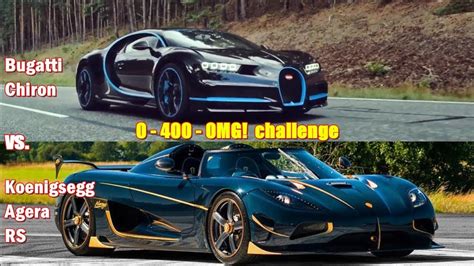 1360hp Koenigsegg Agera destroys 1500hp Bugatti Chiron in 0-400-0 challenge!!! - YouTube ...