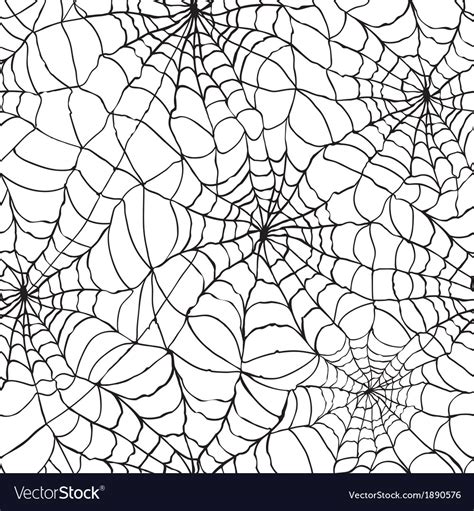 Spider web seamless halloween background texture Vector Image