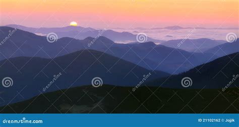 Panorama of the sunrise stock photo. Image of environment - 21102162