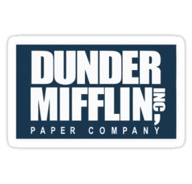 Transparent Dunder Mifflin Logo Png - This record is for individual and business use. - Half ...