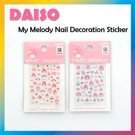 [DAISO] My Melody Nail Decoration Sticker | Lazada