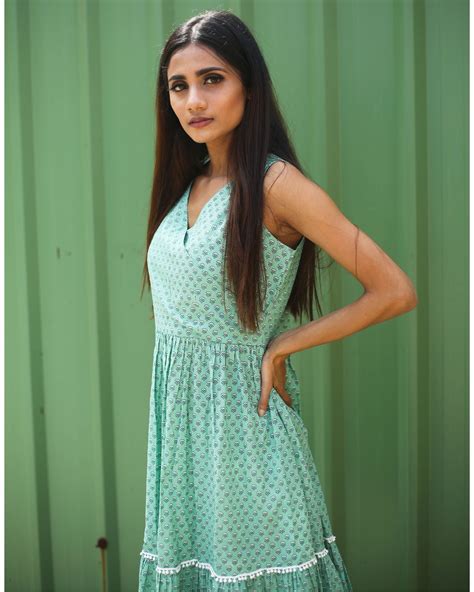 Aqua green dress by Shreetatvam | The Secret Label