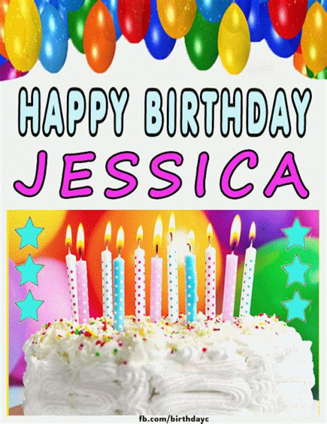Happy Birthday Jessica images gif - Happy Birthday Gree ting Cards ...