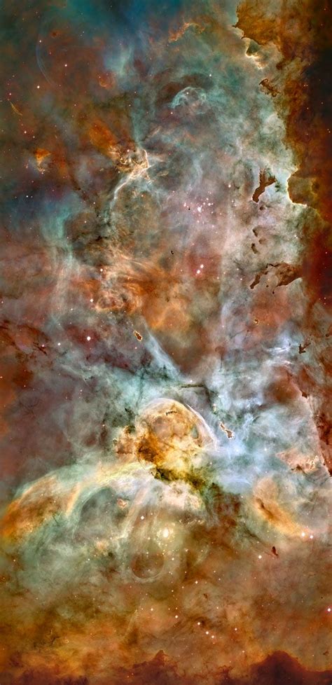 ~~Star birth in the extreme ~ Hubble's view of the Carina Nebula shows ...