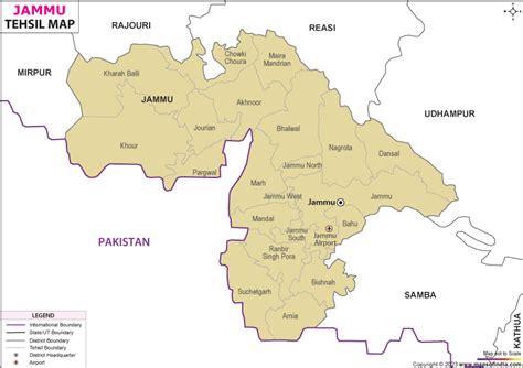 Jammu Tehsil Map