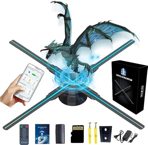 Amazon.com: 3D Hologram Fan,Missyou 18.1 Inch Hologram Fan WiFi ...