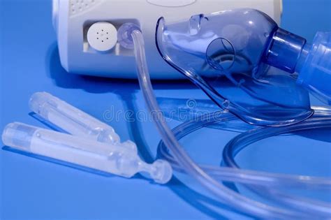 Medical Nebulizer for the Treatment of Bronchitis. Camera Agains Stock Photo - Image of asthma ...