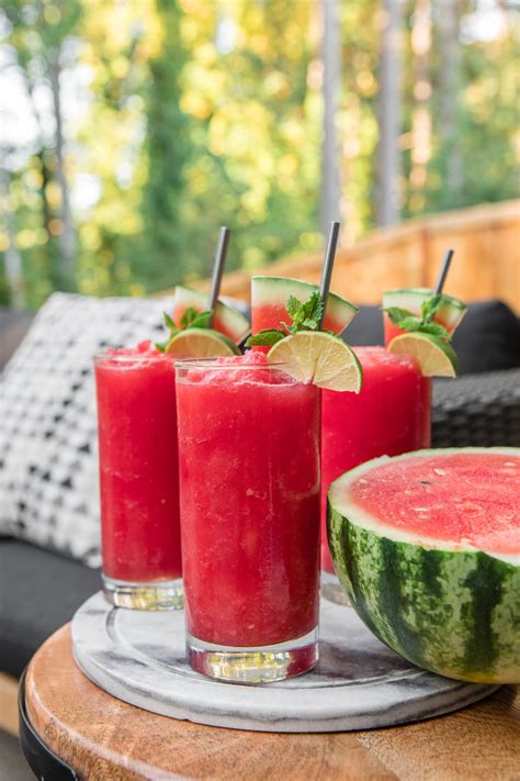 Watermelon Slushie Recipe (Only 4 Ingredients!) - From My Bowl