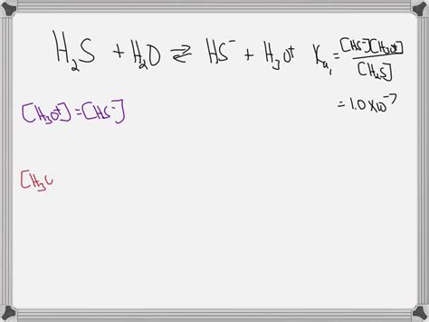 SOLVED: Calculate the concentration of HS- in an aqueous solution of 0. ...